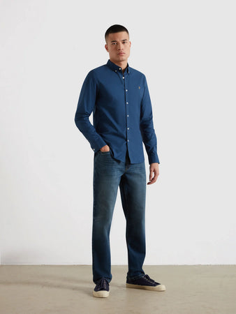Farah Aegean Blue Slim Fit Shirt F4WSB060 416