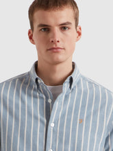 Load image into Gallery viewer, Farah Steen Blue Striped Shirt F4WSG014 401