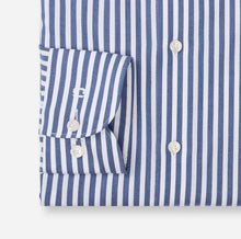 Load image into Gallery viewer, Olymp Marine Blue Striped Shirt 1288 24 18