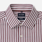 Olymp Bordeaux Striped Shirt 1288 24 37