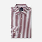 Olymp Bordeaux Striped Shirt 1288 24 37