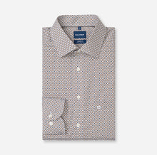 Load image into Gallery viewer, Olymp Printed Brown Beige Shirt 1308 24 27