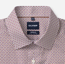 Load image into Gallery viewer, Olymp Printed Burgundy Rust Shirt 1308 24 37