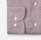 Olymp Printed Burgundy Rust Shirt 1308 24 37