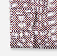 Load image into Gallery viewer, Olymp Printed Burgundy Rust Shirt 1308 24 37