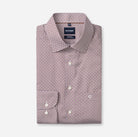 Olymp Printed Burgundy Rust Shirt 1308 24 37