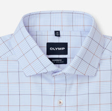 Load image into Gallery viewer, Olymp Blue Modern Fit Shirt with Check 1376 24 11
