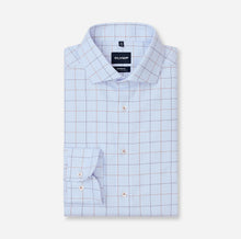 Load image into Gallery viewer, Olymp Blue Modern Fit Shirt with Check 1376 24 11