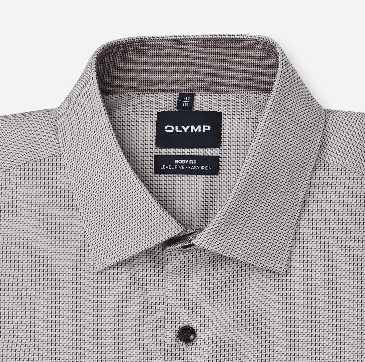 Olymp Brown Printed Shirt 2036 24 22