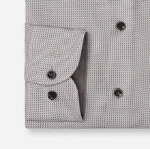 Load image into Gallery viewer, Olymp Brown Printed Shirt 2036 24 22