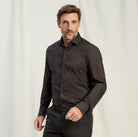 Olymp Signature Soft Flannel Shirt in Brown 8505 44 28