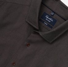 Load image into Gallery viewer, Olymp Signature Soft Flannel Shirt in Brown 8505 44 28