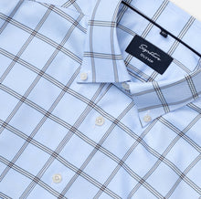 Load image into Gallery viewer, Olymp Signature Blue Check Shirt 8518 24 11