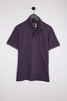 Eden Park Purple Tipped Polo Shirt H26MAIPC0005 vif2