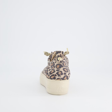 Paul Green | Super Soft Platform Trainers in Desert Leopard | 5317