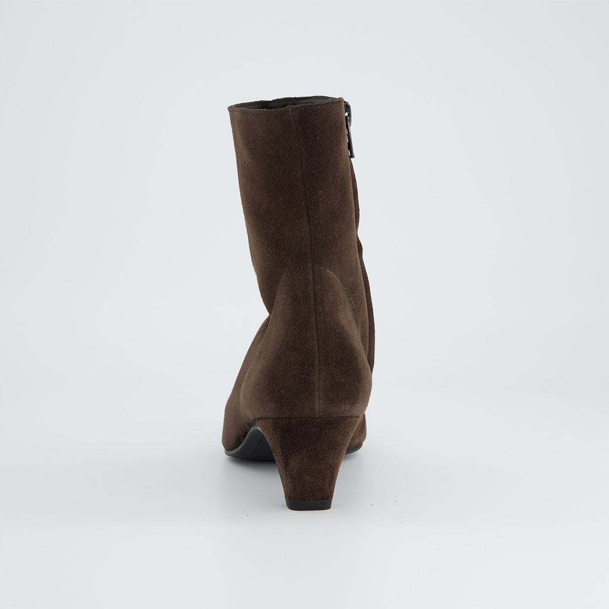 Paul Green Brown Suede Boot with Zip 8288 000