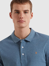 Load image into Gallery viewer, Farah Blue Polo Shirt F4KSB068 401