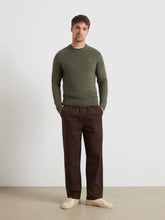 Load image into Gallery viewer, Farah | Shepard Cotton Crew Knit in Rosemary Green | F4GFG000 300