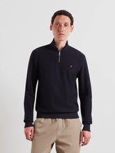 Load image into Gallery viewer, Farah Navy Zip Knit F4KFG020 412