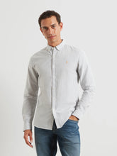 Load image into Gallery viewer, Farah Green Stripe Slim Fit Shirt F4WSB070 300