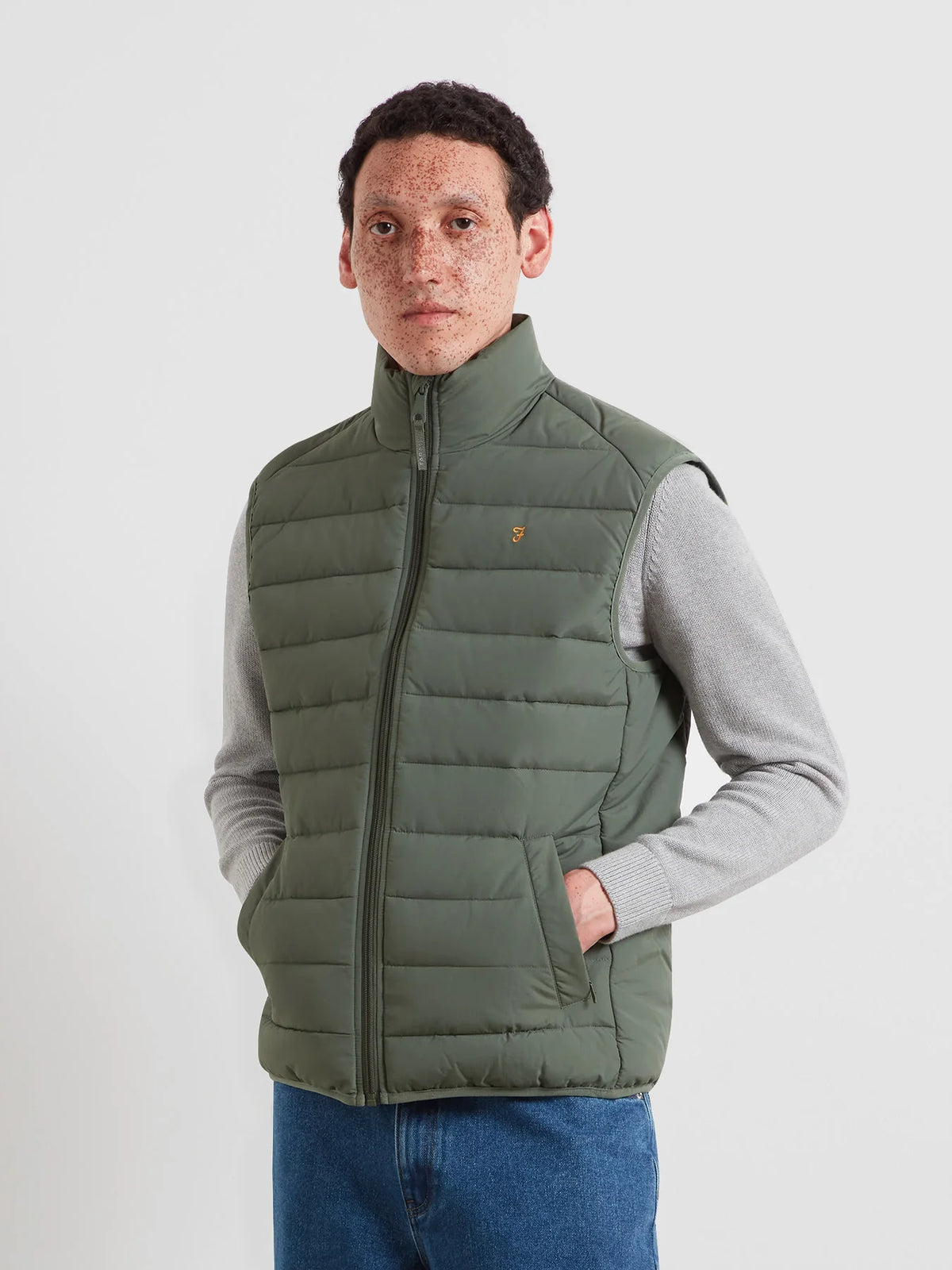 Farah Green Gilet F4RFF028 300