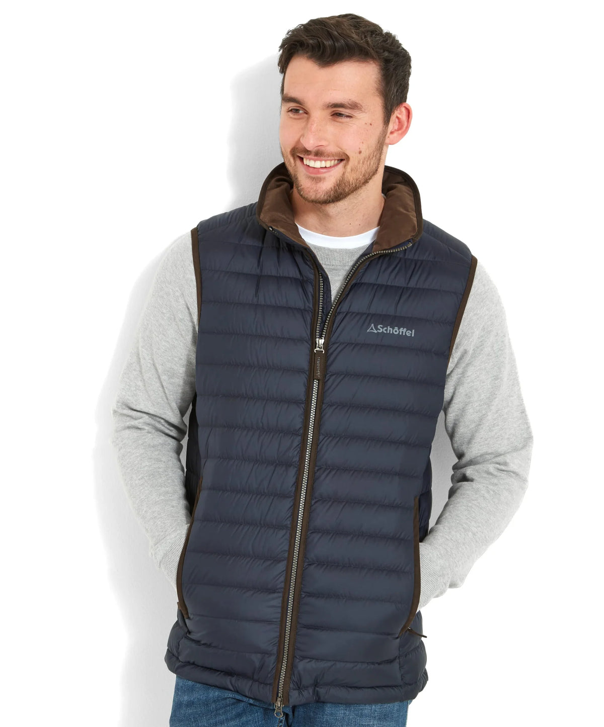 Schoffel Bowden Navy Gilet 22-23660 0827
