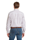 Schoffel Brancaster Burgundy Beige Check Shirt 20-4050 2655