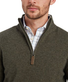 Schoffel Calton Zip Knit in Loden Green 20-3154 6790