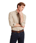 Schoffel Cobblestone Beige Oxford Shirt 20-4030 1613