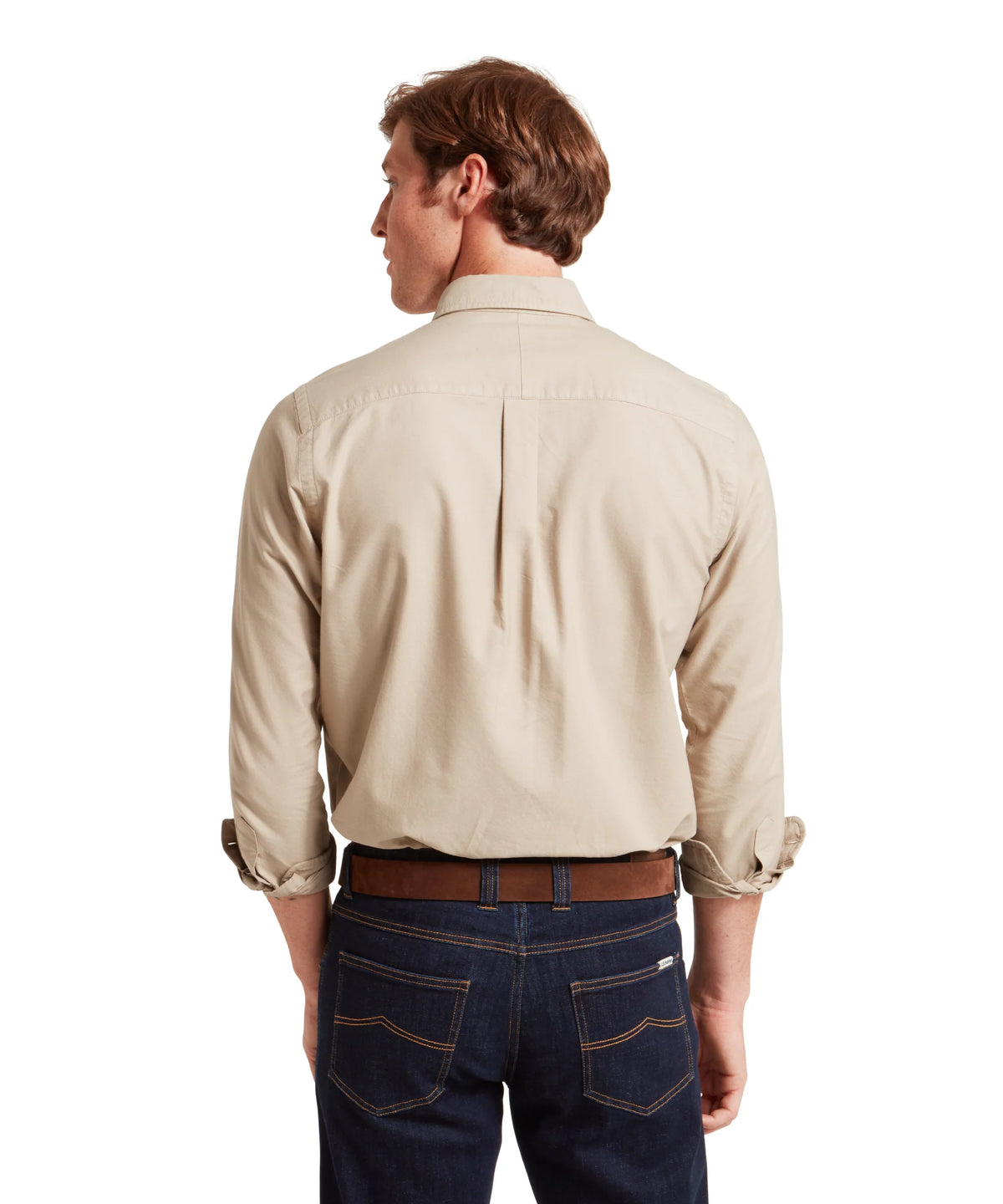 Schoffel Cobblestone Beige Oxford Shirt 20-4030 1613