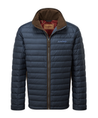 Schoffel Hallaton Navy Jacket with Brown Trim 22-23659 0827