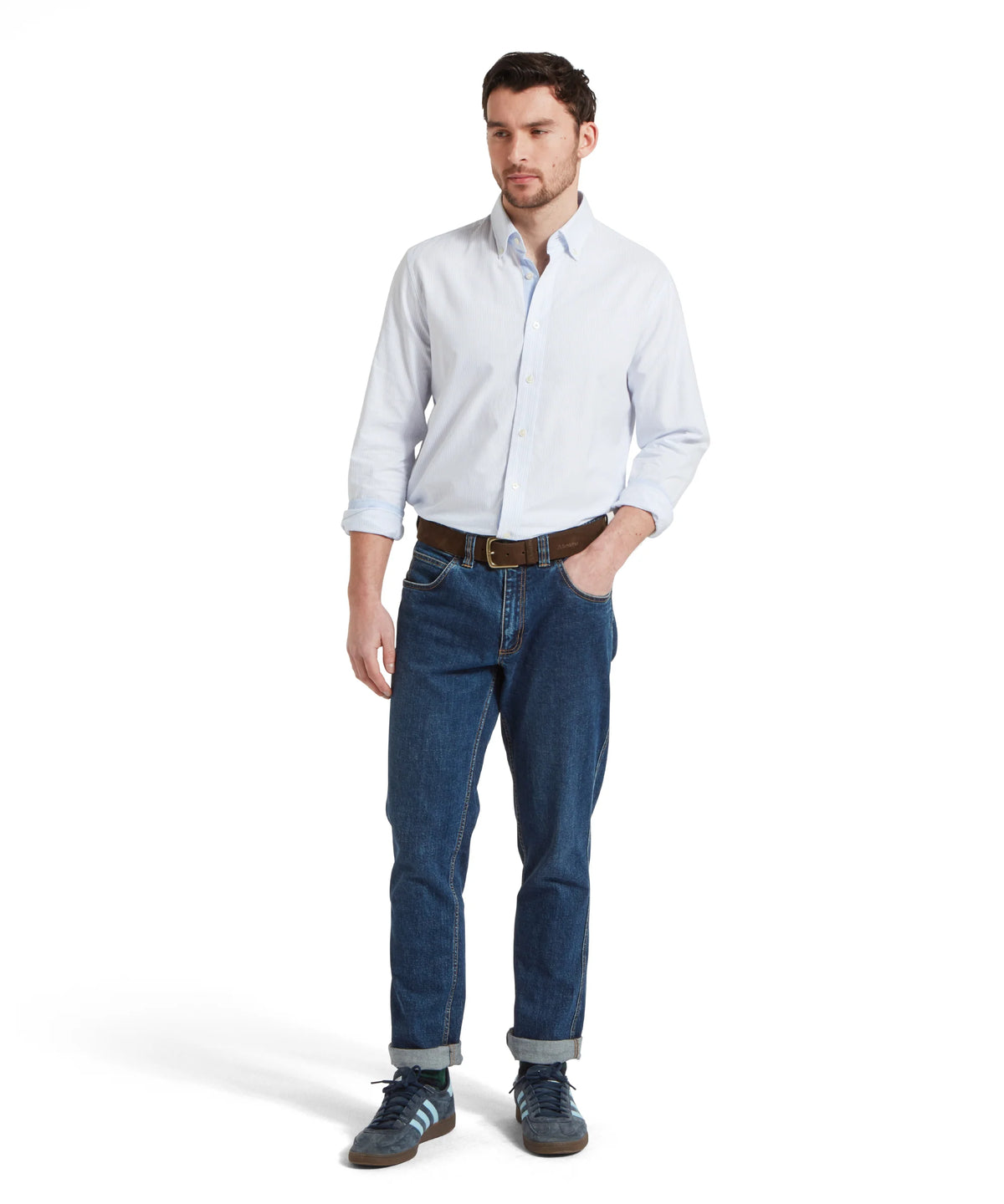 Schoffel Blue Stripe Shirt 20-4077 8294
