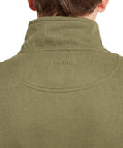 Schoffel Khaki Green Zip Sweat 20-3166 6528