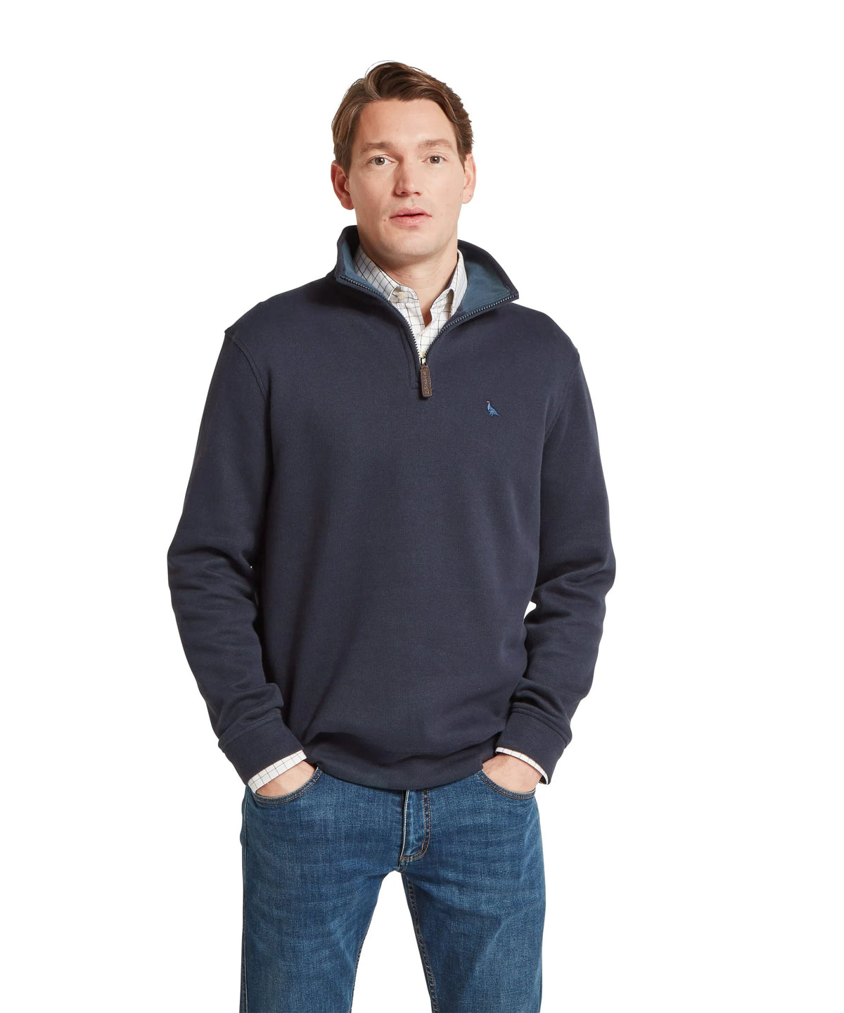 Schoffel Navy Zip Sweat 20-3166 8270