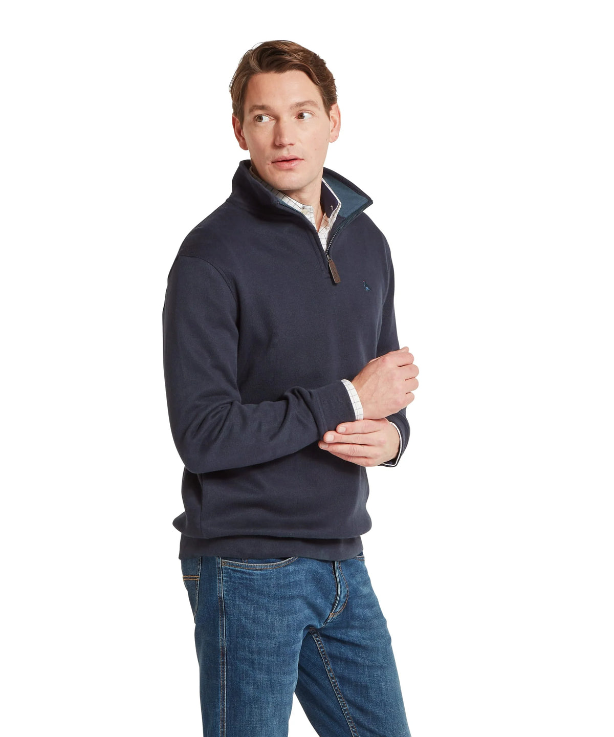 Schoffel Navy Zip Sweat 20-3166 8270