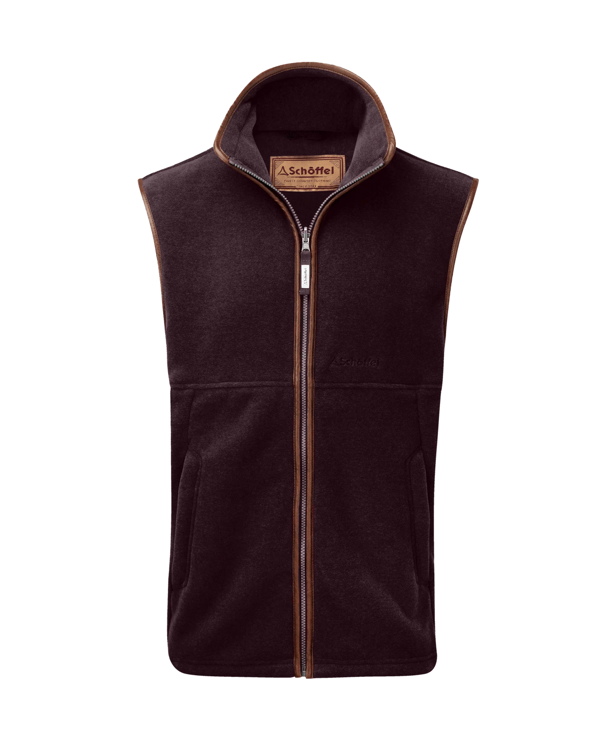 Schoffel Oakham Fleece Gilet Port Burgundy 22-1056 4998