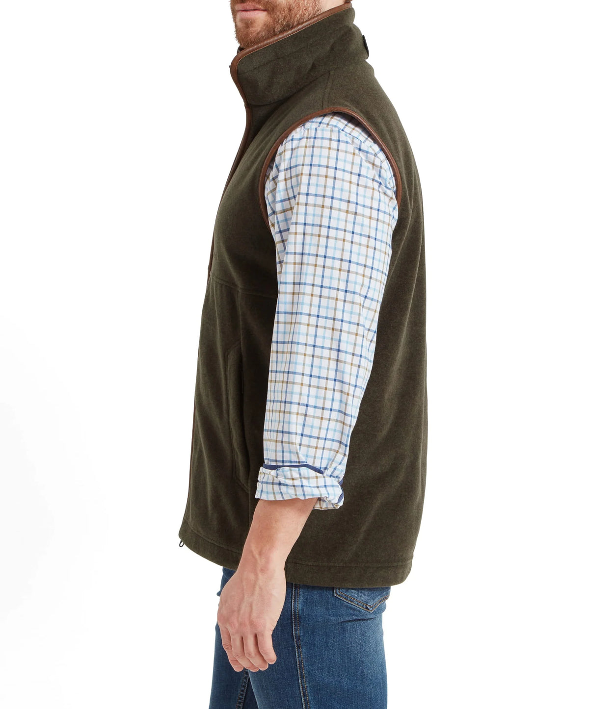 Schoffel Oakham Fleece Gilet Dark Olive 22-1056 6990