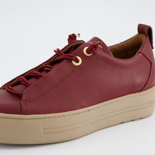 Load image into Gallery viewer, Paul Green | Super Soft Nubuck Platform Trainers in Wine | 5017