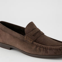 Load image into Gallery viewer, Paul Green Brown Suede Loafers 1228 001