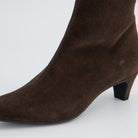 Paul Green Brown Suede Boot with Zip 8288 000