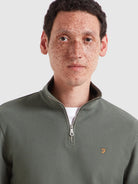Farah Rosemary Green Zip Knit F4KFG020 300