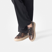 Load image into Gallery viewer, Paul Green Brown Snake Trainers 5469