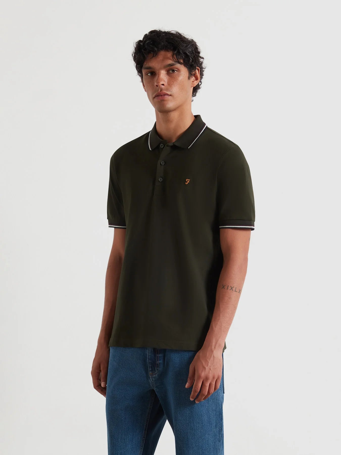 Farah Evergreen Tipped Polo f4kff000 357