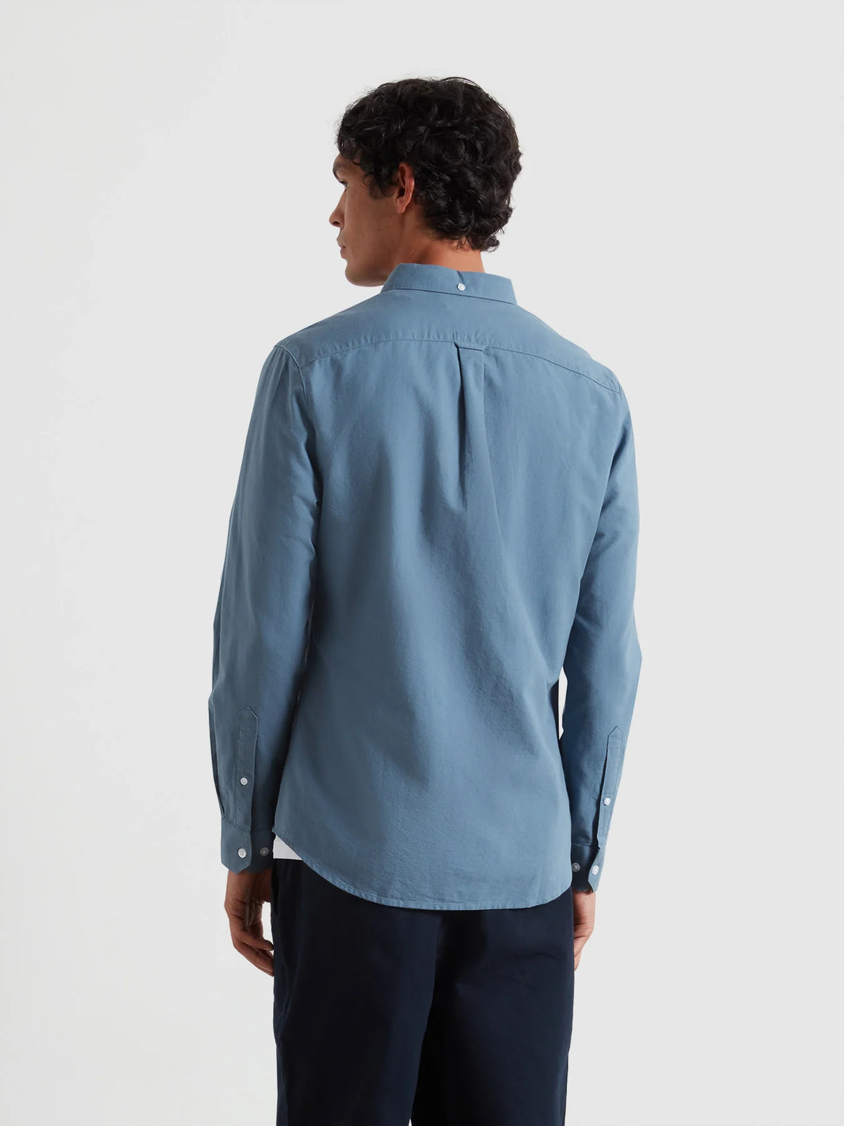 Farah Chalk Blue Slim Fit Shirt f4wsb060 413