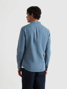 Farah Chalk Blue Slim Fit Shirt f4wsb060 413