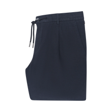 Load image into Gallery viewer, Bugatti Navy Cotton Linen Shorts 1949 16419E 380