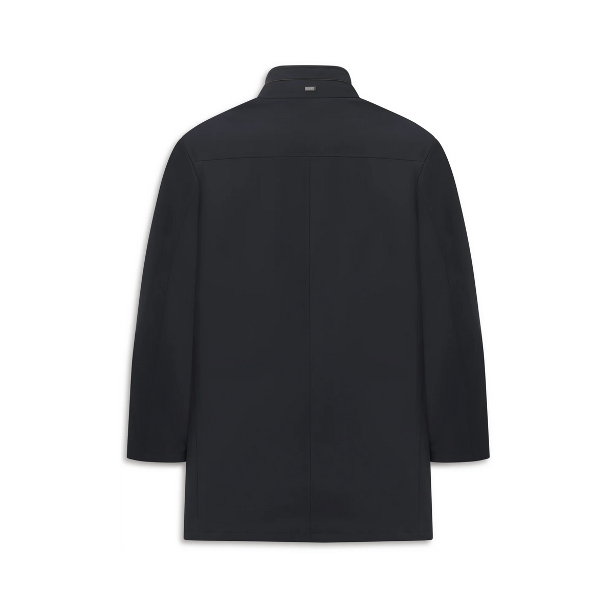 Bugatti Navy Coat with Brown Trim 238200 21063 390