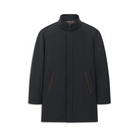 Bugatti Navy Coat with Brown Trim 238200 21063 390