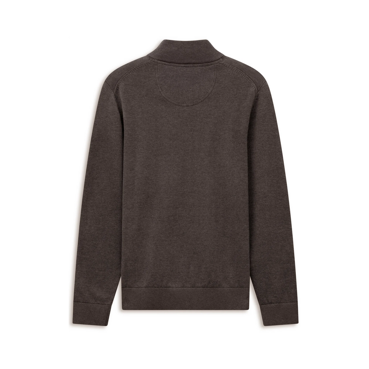 Bugatti Brown Cotton Zip Knit 7500 25529f 090