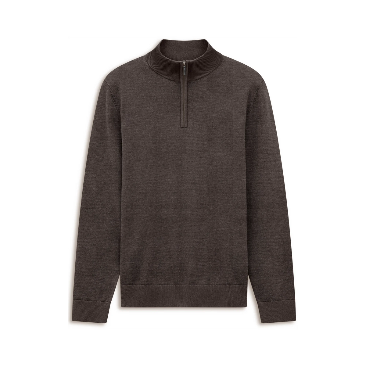 Bugatti Brown Cotton Zip Knit 7500 25529f 090